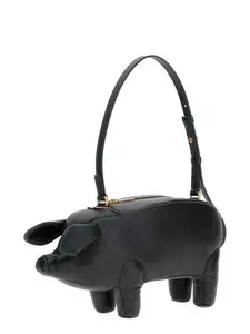 Сумка через плечо в форме свиньи THOM BROWNE, черный