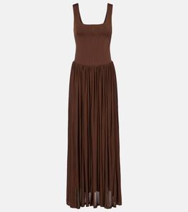 Длинное платье Jamie jersey Simkhai, Cocoa