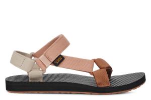 Оригинальные универсальные босоножки на плоской подошве. Teva, мультиколор