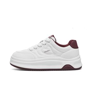 Низкие женские кроссовки KEKAFU, Beige Red