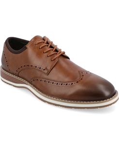 Мужские гибридные модельные туфли из пеноматериала Ozzy Wingtip Tru Comfort Vance Co., коричневый