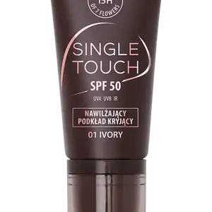 Увлажняющая основа для лица с spf50, цвет слоновой кости, 30 мл Lirene Single touch, цвет ivory