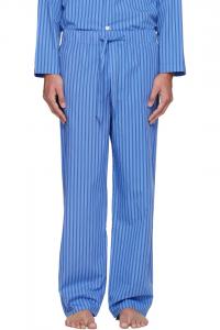 Tekla Пижамные штаны из синего поплина