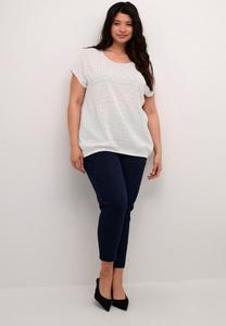 Блузка Lokana Kaffe Curve, виндсерфер бежевого цвета с графическим принтом