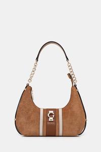 Замшевая сумка ERENIA Guess, коричневый