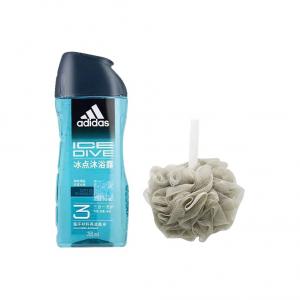 Набор для ухода 3 в 1 успокаивающая кожа гель для душа 600мл + бомбочка для ванны Adidas