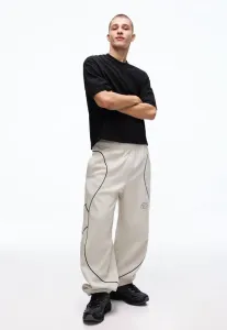 Спортивные штаны с принтом в виде воздушных шаров Bershka, Light Grey