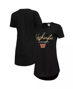 Женская черная ночная рубашка Washington Commanders Marathon Knit Concepts Sport