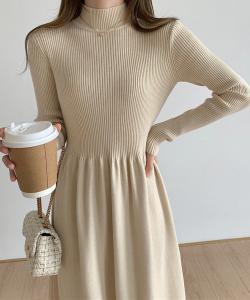 Аимоха -выбрать-/Вязаное платье со стоячим воротником