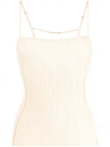 Топ Le Haut Sierra в рубчик JACQUEMUS, нейтральный