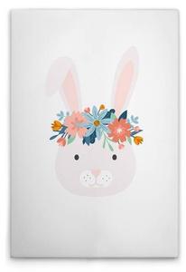 Картина на холсте A.S. Création Flower Bunny 2 цвет weissbuntblaugrünrosa