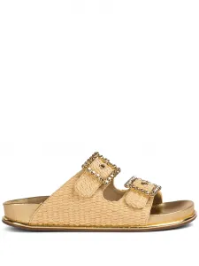 Сандалии Pool Side с кристаллами Le Silla, нейтральный