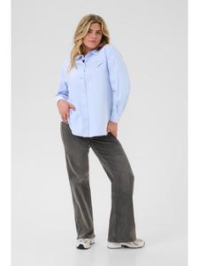 Рубашка с длинными рукавами KCosina свободного кроя цвета Windsurfer Melange KAFFE curve