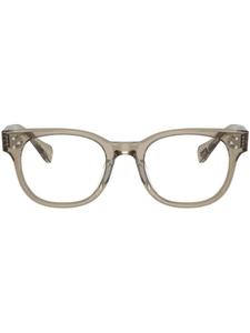 Очки Afton в квадратной оправе Oliver Peoples, нейтральный