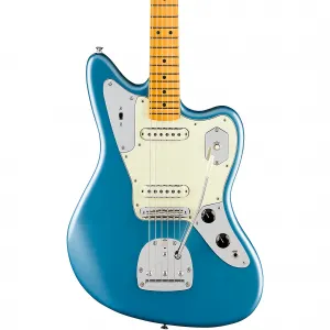 Электрогитара Fender American Professional Classic Jaguar с грифом из клена, Faded Lake Placid Blue