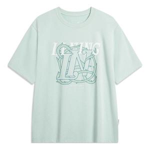 Футболка с цветочным рисунком Li-Ning, зеленый