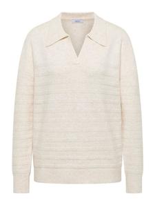 Свитер цвета овсяного молока, бежевый меланж Cecil