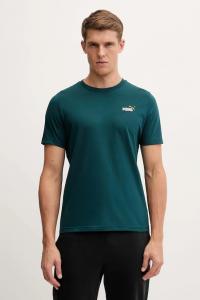 Хлопковая футболка Puma, зеленый