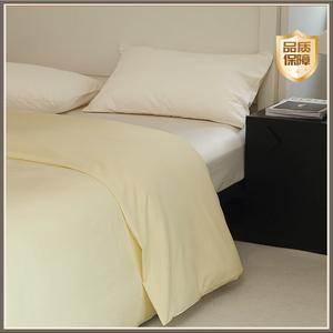 Mido House Комплект постельного белья из 3 предметов (пододеяльник 150х200 см, 2 наволочки), 60s, сатин, цвет light yellow