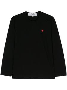 Comme Des Garçons Play футболка с нашивкой, черный