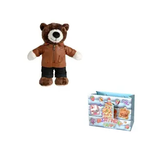 Плюшевая кукла Biker Bear высотой 28 см MORTEN SOLUM, светло-коричневый