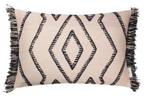 Чехол для подушки т-этно бахрома Tom Tailor, светло-коричневый/черный