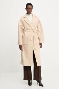 Пальто с шерстью Answear.Lab, бежевый