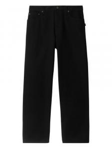 Burberry джинсы с аппликацией, черный