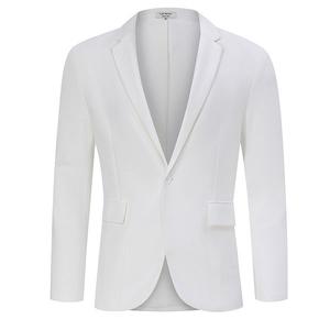 Мужской пиджак для рождественской вечеринки с принтом и шалью Clearflower, White