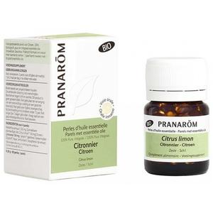 Жемчужины эфирного масла Pranarom с ароматом лимонного дерева и цитрусовых, органические, 60 жемчужин Markenlos
