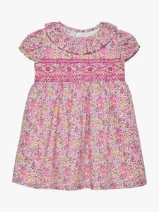 Детское платье с пышными рукавами и цветочным принтом Trotters