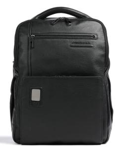 Рюкзак Akron 14″ из зерненой кожи Piquadro, черный