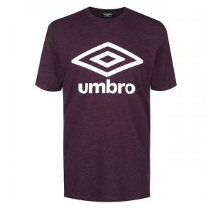 Мужская темно-фиолетовая футболка с большим логотипом Umbro, фиолетовый