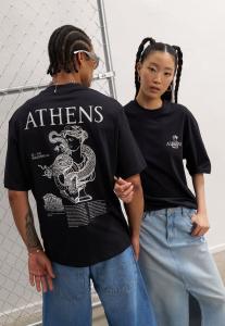 Футболка с принтом Unisex YOURTURN, черная