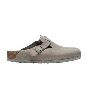 Кроссовки Birkenstock Boston Soft Footbed Suede Stone Coin, серый