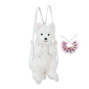 Плюшевая игрушка щенка вест хайленд уайт терьера реалистичная плюшевая кукла животного высота 50см J&TOO