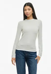 Топ с длинными рукавами mit langen ärmeln viadi rundhals Vila, Light Grey Melange