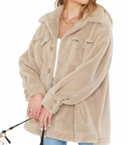 Куртка-рубашка Whistler из серо-коричневого искусственного меха Show Me Your Mumu