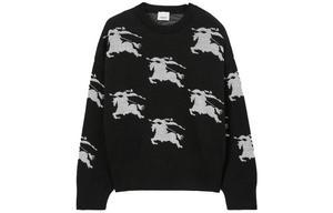 Свитер Burberry, черный / белый