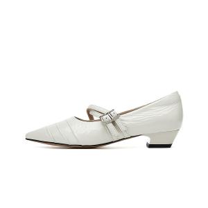 Туфли Мэри Джейн на массивном каблуке для женщин EBLAN, Beige