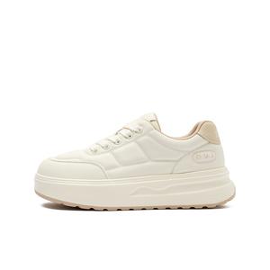 JOSINY Женские легкие дышащие низкие скейтерские кроссовки с эффектом увеличения роста бежево-абрикосовые, цвет Beige/Apricot