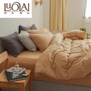 LUOLAI HOME Комплект постельного белья на кровать 1,8 м, 4 предмета, пододеяльник 200x230 см, цвет Най Ча, ткань Tianji Cotton JT