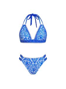 Треугольное бикини Cupshe, синий