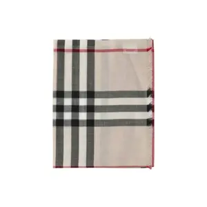 Burberry Шерстяной шарф с узором, Beige/Multicolor