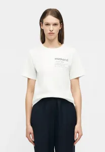 Футболка с принтом tenue Weekend Max Mara, Bianco