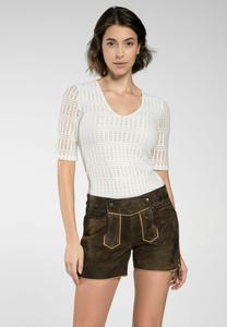 Кожаные брюки ELLA - Shorts Spieth & Wensky, темно-коричневый