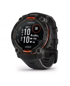 Часы Instinct 3, 45mm Solar, Black/Black Garmin, черный