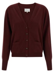 Кардиган «Четыре стежка» MAISON MARGIELA, бордовый