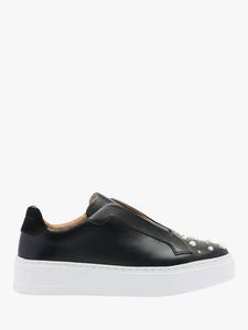 Кроссовки Mid Leather Flatform без шнуровки Russell & Bromley, Black