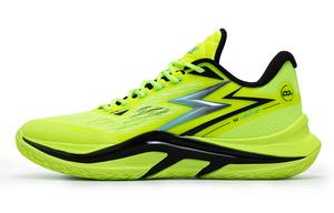 Баскетбольные кроссовки Basketball Shoes Men Low-Top Fluorescent Solar Yellow/Obsidian Black 361°